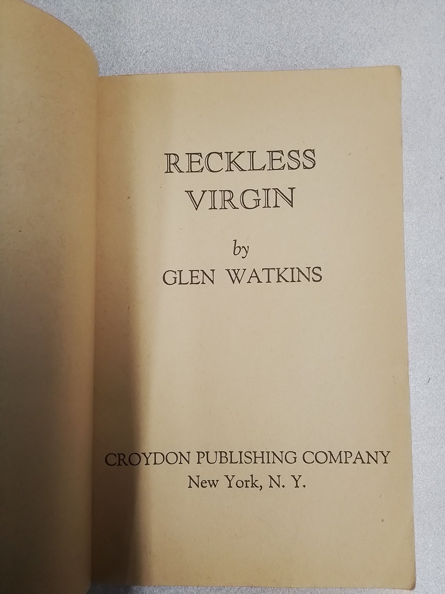 Reckless Virgin (Paperback) [18+]