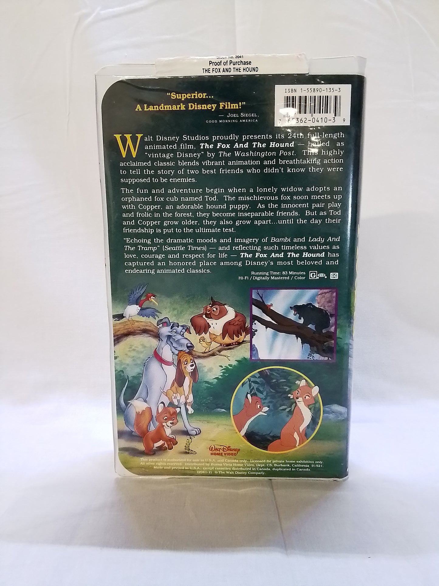 The Fox and the Hound (Black Diamond VHS)