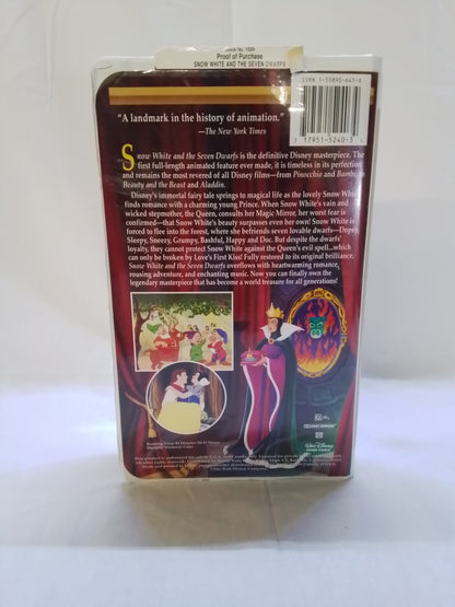 Snow White and the Seven Dwarfs (VHS)