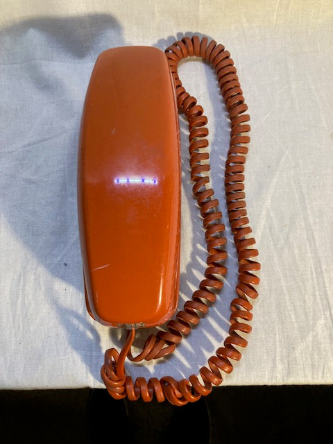 Vintage Orange Western Electric Trimline Rotary Phone