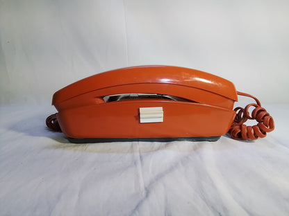 Vintage Orange Western Electric Trimline Rotary Phone