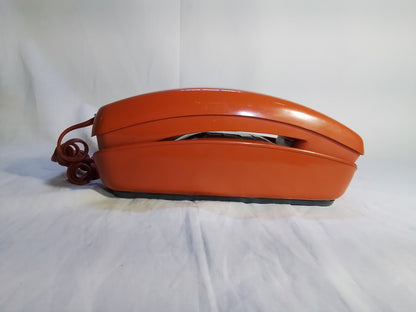 Vintage Orange Western Electric Trimline Rotary Phone