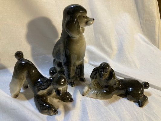 Lomonosov Porcelain Poodles (Set of 3)