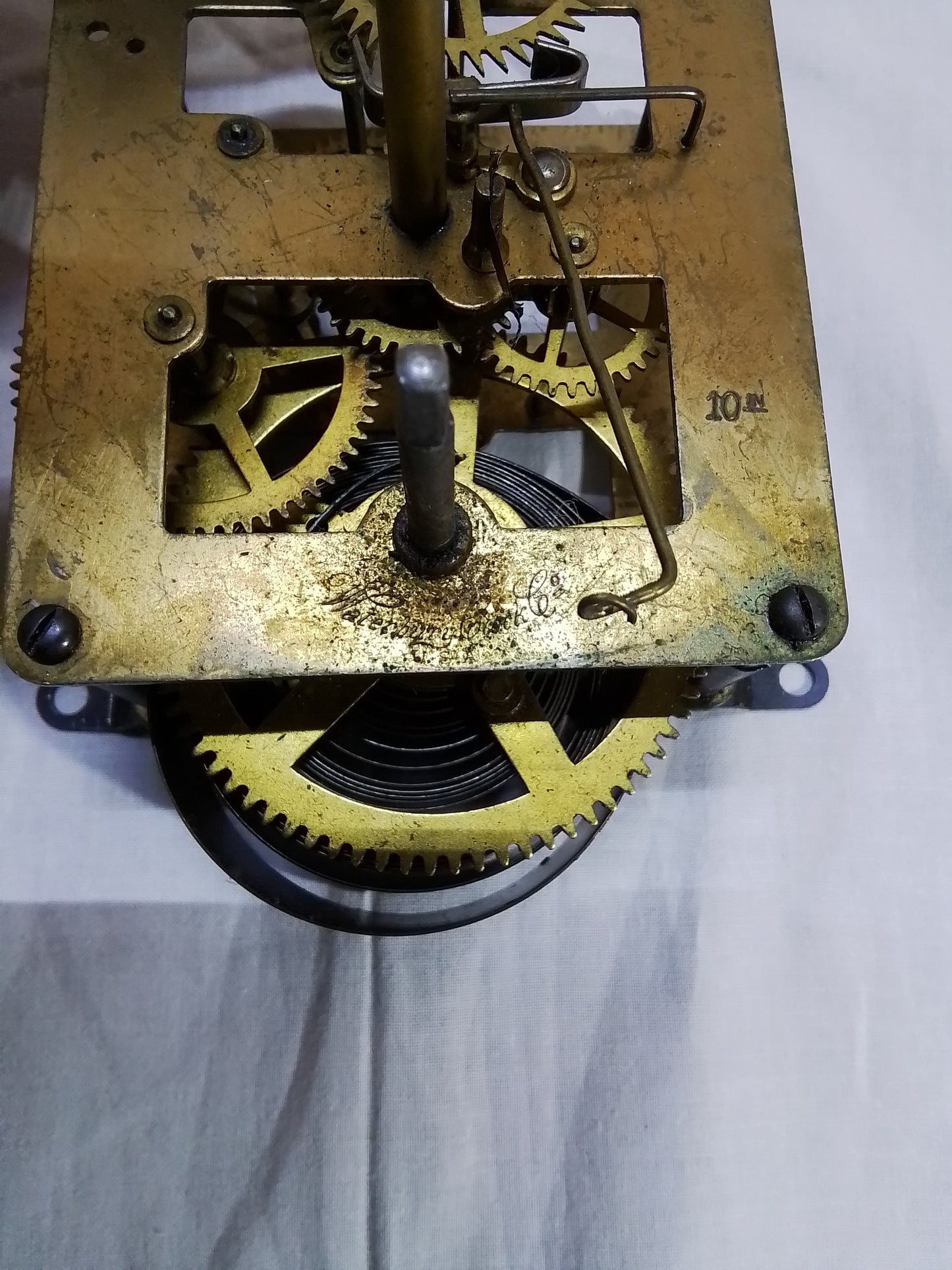 Vintage Waterbury Clock Movement